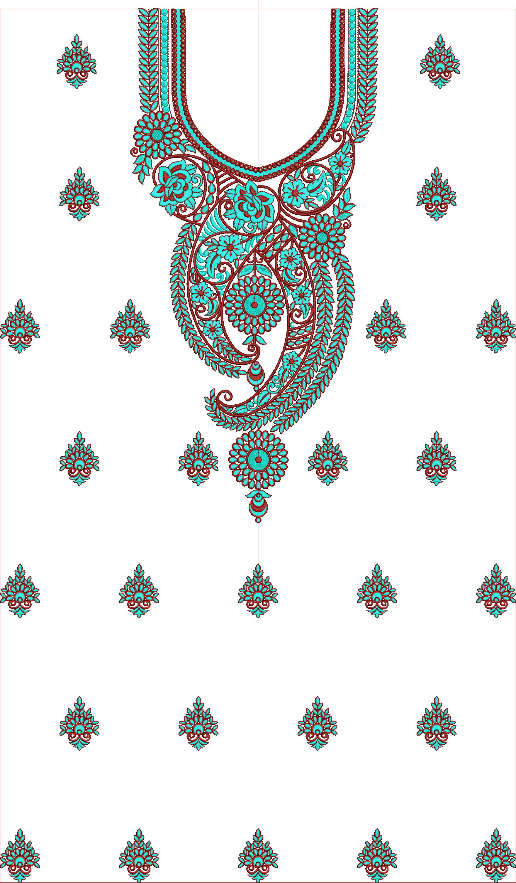 Full Part Woman Dress Embroidery, Design, Free Suit Designs (141)